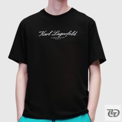 Karl Lagerfeld fekete férfi póló 231M1712