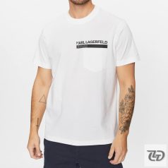Karl Lagerfeld fehér férfi póló mellzsebbel 235D1701 