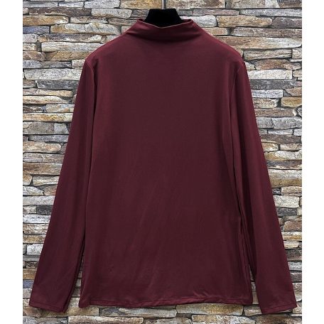 Elle Style - Nagyon puha burgundi ARITA  hosszú ujjú póló